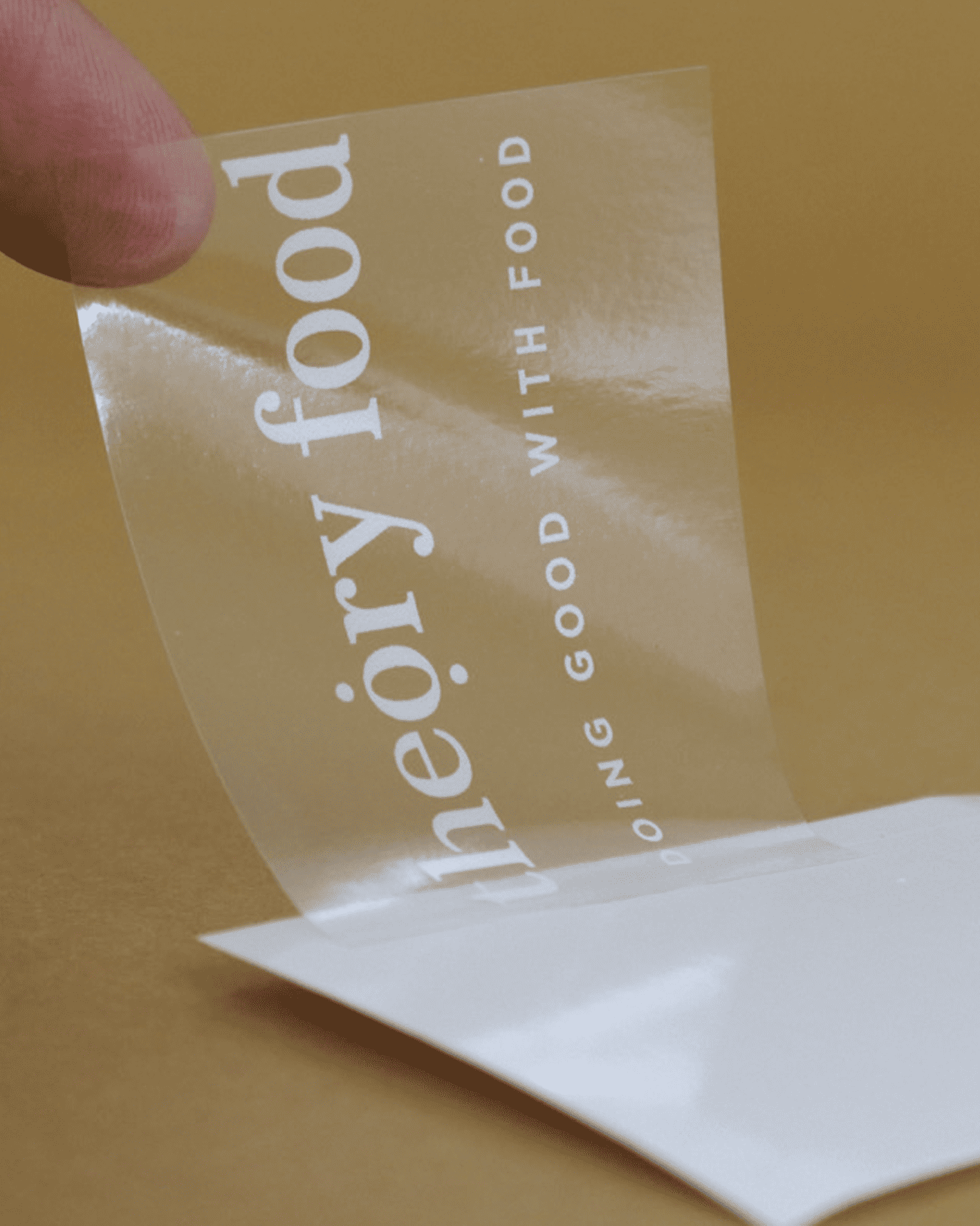 Theory Food Labels and stickers